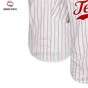 Uniformes Deportivos Personalizados Unisex Transpirables, Camisetas de Béisbol y Sóftbol Cortas con Estampado, Técnica de Sublimación, Uniformes de Equipo 100% Poliéster - Product Image 6
