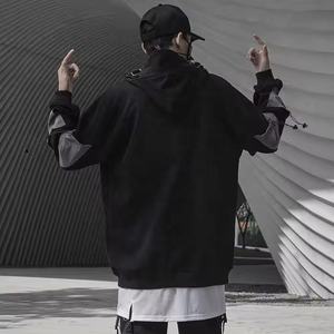 Hombres Techwear Hoodie Jacket Custom Techwear Hoodies 100% Cotton Streetwear Jacket Hombres Cyberpunk Techwear Hoodies - Product Image 2