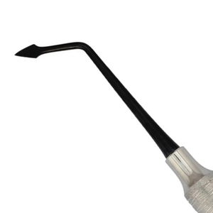 Élévateur dentaire chirurgical hybride luxateur noir en acier inoxydable, type pique gauche angulaire, pour extraction de racines, ensemble d'outils - Product Image 2