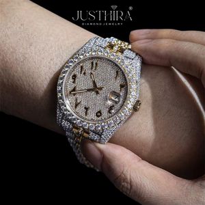 Reloj de Lujo con Diamantes Moissanite de Excelente Calidad y Cristal de Zafiro para Hombre, Estilo Hip Hop, Disponible en Grandes Cantidades - Product Image 6