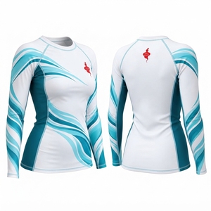 Camiseta Deportiva Transpirable de Manga Larga para Mujer, Protección UV, Elástica, de Secado Rápido, para Natación, Surf, Fitness al Aire Libre - Product Image 6
