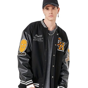 Regular Size Embroidery Patches Stylish College Baseball Jacket For Men Hot Sale Premium Quality Lightweight Lettermen Jacket - Product Image 1