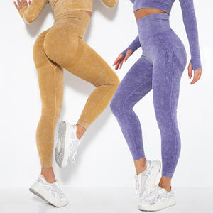 Leggings de Yoga de Primera Calidad para Mujer con Logotipo Personalizado, Cintura Alta, Transpirables, de Spandex/Nailon, Ropa Deportiva - Product Image 1