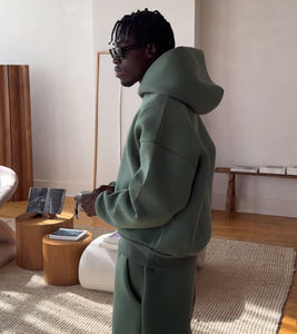 Sudadera con Capucha Extra Grande Unisex, 100% Algodón, Forro Polar de 500 g/m², Color Sólido, Ecológica, con Logotipo Personalizado Impreso en Serigrafía - Product Image 4