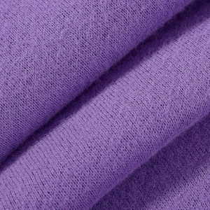 ชุดวอร์มผู้หญิงสีม่วงแบบมีฮู้ด ดีไซน์ 2 in 1 เป็นมิตรกับสิ่งแวดล้อม เสื้อซิปเต็มตัว กางเกงจ็อกเกอร์ สีพื้น ชุดลำลองสำหรับฤดูหนาว - Product Image 6
