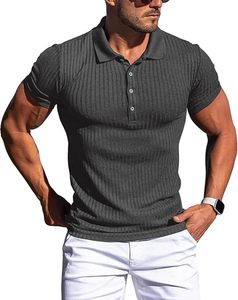 Polos Deportivos Casuales de Manga Corta para Hombre, de Alta Calidad, con Logotipo Bordado Personalizado en el Frente, Diseño con Bolsillo, Transpirables, de Nailon - Product Image 1