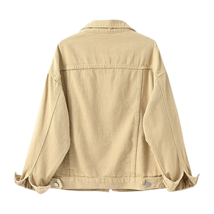 Nouvelle veste en jean vintage personnalisée pour homme, 100 % coton délavé à l'acide, avec fermeture éclair et col rabattable - Product Image 2