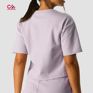 Camisetas de mujer al por mayor, camisetas de moda transpirables de manga corta, camisetas ligeras para mujer, MOQ bajo en venta - Product Image 2