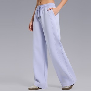 Pantalon de survêtement en molleton 380 GSM pour femme, design 2-en-1, fermeture à cordon écologique, Spandex/Coton, logo personnalisé, qualité export, vente en gros - Product Image 5