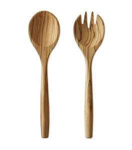 Ustensiles à salade uniques, écologiques, revêtus de résine, compatibles lave-vaisselle, pour la maison et la cuisine, 11 pouces, design moderne, fabriqués en Inde - Product Image 1