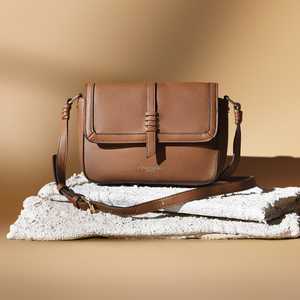 ZOLO LEATHERS Classic Brown Genuine Leather Crossbody <b>Bag</b> with Zipper Closure Anti-Theft & Multi-Functional Design for Women - Product Image 2