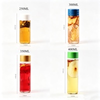 Bouteille en verre de qualité alimentaire avec bouchon à vis, logo personnalisé, de 250 ml à 800 ml, pour jus, lait, café, vente en gros, OEM