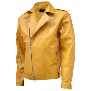 Customized motorbike leather <b>jacket</b> Zip up leather <b>jacket</b> Simple outdoor casual wear Winter windbreaker leather <b>jacket</b> - Product Image 5