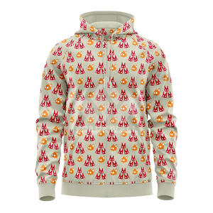 เสื้อสเวตเชิ้ตมีฮู้ดมีซิปสำหรับผู้ชาย ลายการ์ตูนแมว ลำลอง ทรงปกติ ใส่ได้ในฤดูใบไม้ร่วง - Product Image 1