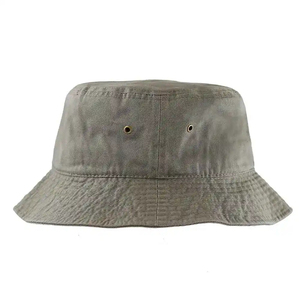 Casquettes et chapeaux d'été unis, cousus à la machine, en tissu denim, avec broderie de logo personnalisé - Product Image 2