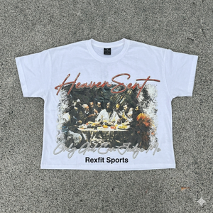 Camiseta Oversize Negra con Lavado Ácido REXFIT SPORTS para Hombre, Algodón, Estilo Urbano, Cuello Redondo, Camiseta con Estampado Personalizado - Product Image 4