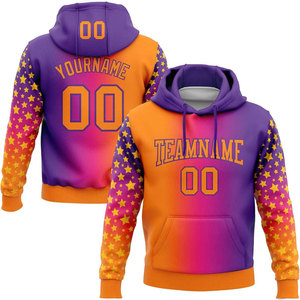 Men's Gradient Color Block Hoodie With <b>Stars</b> Print Breathable Knitted Polyester Regular Fit Autumn Wear - Product Image 1