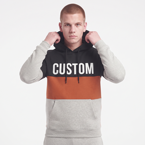Sudadera con Capucha de Nailon de Alta Calidad, Corte Regular, Diseño de Bloques de Color en Tres Tonos, Informal, con Bolsillos, para Hombre - Product Image 4