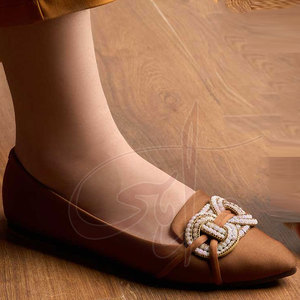 Customized Color Knot <b>Women</b> Flats <b>Slip</b>-On Light Weight High Quality Elegant Genuine Leather New Arrival - Product Image 5