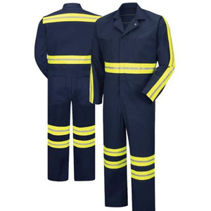 Safety Coverall for <b>Construction</b> Custom Fireproof Work Uniform Labour Staff <b>Overall</b> - Product Image 3