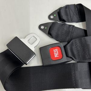 Cinturón de seguridad de 2 puntos para silla de ruedas eléctrica CTM HS3500 y sillas de movilidad HS1000, ajustable, rojo, con botón pulsador, de poliéster - Product Image 5