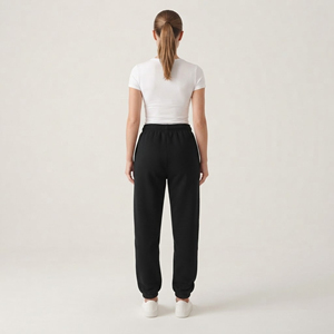 Pantalones Jogger Casuales de Gasa para Mujer, Cintura Elástica Media con Cordón, Pierna Ancha, Color Sólido, Primavera - Product Image 2
