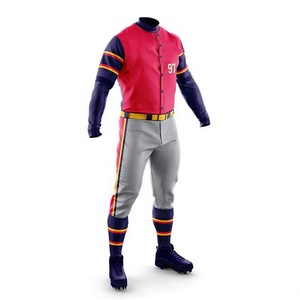 Servicio OEM diseño Unisex 100% poliéster béisbol uniforme conjunto transpirable antibacteriano de secado rápido de talla grande al por mayor en blanco - Product Image 2