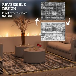 Tappeto LED Reversibile per Esterni, Giardino, Terrazza, Picnic, Spiaggia 12 X 9 con Borsa per il Trasporto e Picchetti da Terra - Product Image 5