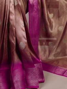 Indian Traditional Ethnic Saree in Zari Weaving Work for <b>Wedding</b> Occasion and Festive Function for Women Fancy Trendy Outfit - Product Image 4