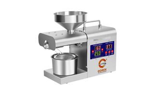 Mini Prensa de Aceite GOREK TECHNOLOGIES de Acero Inoxidable con Control Digital de Temperatura, Extractor de Tornillo Semiautomático, 3-6 kg/h - Product Image 3