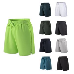 Custom Logo Men's Sustainable Split Sports Gym <b>Shorts</b> Eco-Friendly Waistband Workout Athletic Clothing with Solid Pattern - Product Image 4