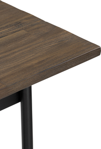 Industrial Modern Console <b>Table</b> with 2-Tier Wood Shelves Entryway <b>Table</b> with <b>Gold</b> Accents for Hallway and Living Room - Product Image 5