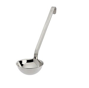 <b>Kitchen</b> <b>Accessories</b> Stainless Steel Soup Ladle Metal Handle Ladle with Pouring Rim/Ladles Hooked Handle for Cooking Soup Sauce - Product Image 1