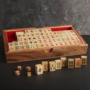 Ensemble de Mahjong en Bois Moderne Fait Main de Qualité Supérieure, Vente en Gros, Prix Usine, Logo Personnalisé, OEM ODM, Jeu Complet, Idéal pour l'Entrée dans une Nouvelle Maison et le Ramadan - Product Image 3