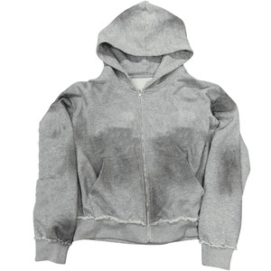 Conjunto de Sudadera con Capucha y Pantalones Deportivos de Felpa Francesa de Algodón Gris para Hombre con Estampado 'Never Give Up', Ropa Casual de Otoño - Product Image 2