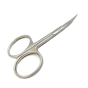 Ciseaux à cuticules premium pour manucure et pédicure, lame courbée, acier inoxydable tranchant, outil de beauté de précision, logo personnalisé - Product Image 4