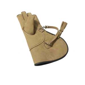 Gants de chasse aux oiseaux imperméables de qualité supérieure en daim, double épaisseur, pour la fauconnerie, avec doublure en peau de veau et poignet contrastant, pour la capture d'animaux (faucon, hibou, etc.) - Product Image 5