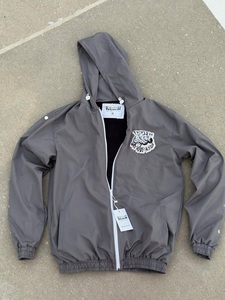 Custom Mens Full <b>Zip</b> <b>Hooded</b> Windbreaker Jacket Embroidered Logo Lightweight Waterproof Casual <b>Zip</b> Up Hoodie Outdoor Jacket OEM - Product Image 1