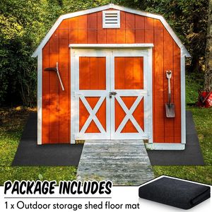 Moisture <b>Mat</b> Outdoor Storage Shed Floor <b>Mat</b> <b>Waterproof</b> Carport <b>Mat</b> Thickened Soft Patio Furniture Pad Washable Non-Slip Backing - Product Image 3