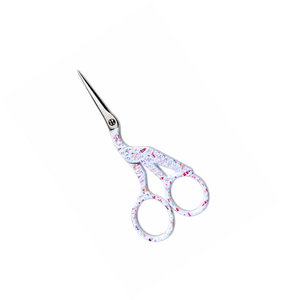 Ciseaux à broder professionnels en acier inoxydable, pointus et tranchants, pour couture et artisanat, avec poignée décorative imprimée - Product Image 4
