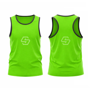 Men Custom <b>Singlet</b> Breathable Mesh Sports Tank Top - High Performance Sublimation Printed Sportwear <b>Running</b> Vests - Product Image 4