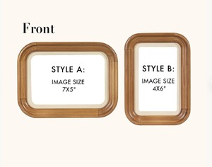 Premium Walnut Wood Photo <b>Frame</b> Set of 2 <b>Rounded</b> Rectangle Wooden Picture <b>Frames</b> for Desk Countertop Modern Home Decor Gift - Product Image 6