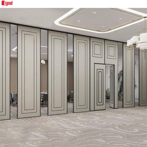 <span class=keywords><strong>Cloison</strong></span> amovible en mélamine pour salle polyvalente d'église avec porte coulissante pour activités communautaires - Product Image 1