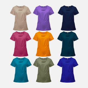 Scrubs <b>set</b> for <b>doctors</b> nurses hospital wear surgical scrubs <b>set</b> hospital medical scrubs suit breathable nursing uniform <b>set</b> - Product Image 5