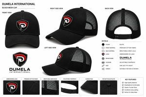 Gorra de béisbol negra de 5 paneles con malla trasera, logotipo personalizado, snapback, transpirable, unisex, deportiva, para exteriores, tipo trucker, con letras Y2K, ajustable - Product Image 6