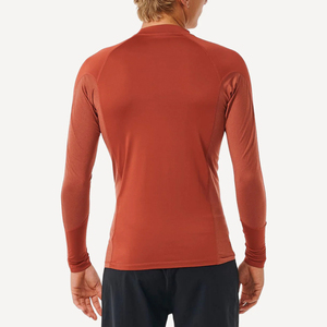 Rashguard à manches longues pour homme, couleur personnalisée, séchage rapide, sans couture, antibactérien, Spandex/Polyester, haute qualité - Product Image 2