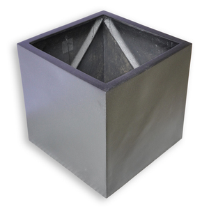 <b>Square</b> Resin Planter Minimalist Design Indoor Flower Green Plant <b>Pot</b> Black Finish - Product Image 5