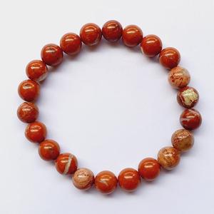 Natural <b>Red</b> Jasper <b>Bracelet</b> <b>Red</b> Jasper Beaded <b>Bracelet</b> For Healing Reiki Energy Jewelry Wholesale 8mm - Product Image 4