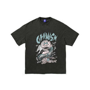 T-shirt en coton épais 300 GSM pour hommes, coupe ample et oversize, vente en gros, marque privée OEM - Product Image 1