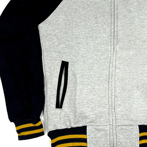 Veste en molleton personnalisée APA gris clair |    Blouson bomber universitaire |   Vêtements de rue urbains Ice Cold, équipement universitaire - Product Image 2